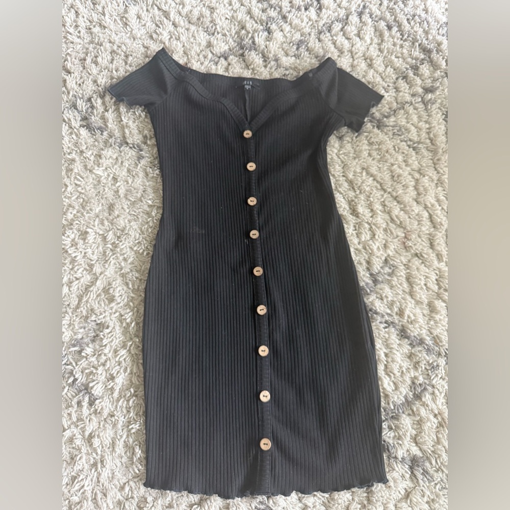 Elegant Black Off-Shoulder Dress